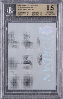 1997-98 Metal Universe Platinum Portraits #1 Michael Jordan - BGS GEM MINT 9.5 